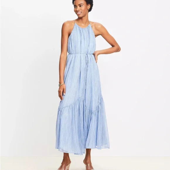 LOFT | Dresses | Loft Light Blue Maxi Dress | Poshmark